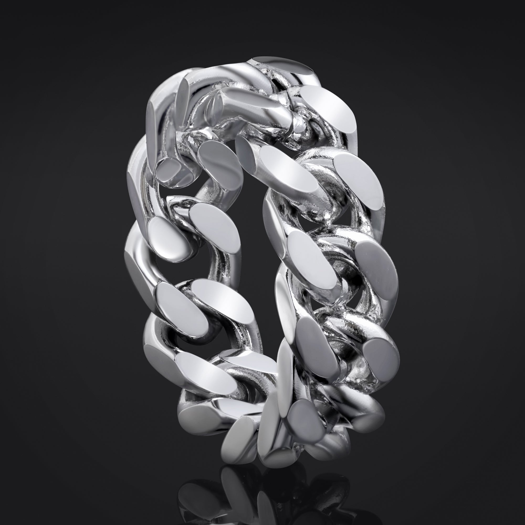 Silver Chain Link Ring