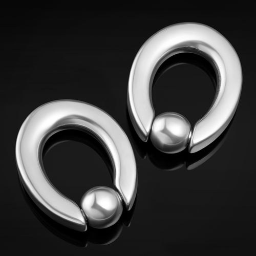 BCR Silver Ear Weights - Pair