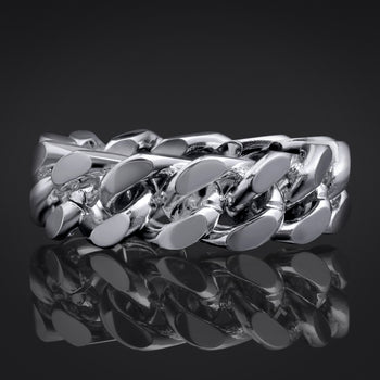 Silver Chain Link Ring