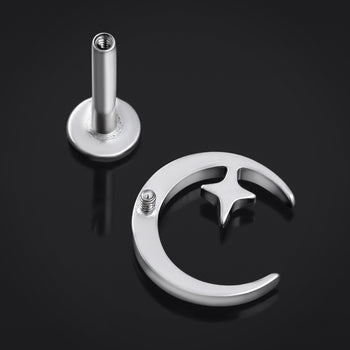 Alternative Double Link Silver Steel Hoop Earring Hangers (Pair)