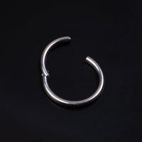 Daith Segment Ring, Silver, ASTM F136 Titanium