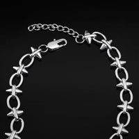 Collier chaîne à pointes coniques - Jewellery alternative en acier inoxydable