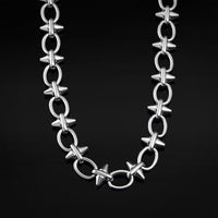 Collier chaîne à pointes coniques - Jewellery alternative en acier inoxydable