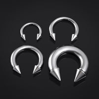 Hufeisen-Barbell, Silber, Titan, gedehnte Septum Jewellery