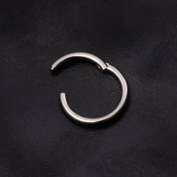 Helix Segment Ring, Silver, ASTM F136 Titanium