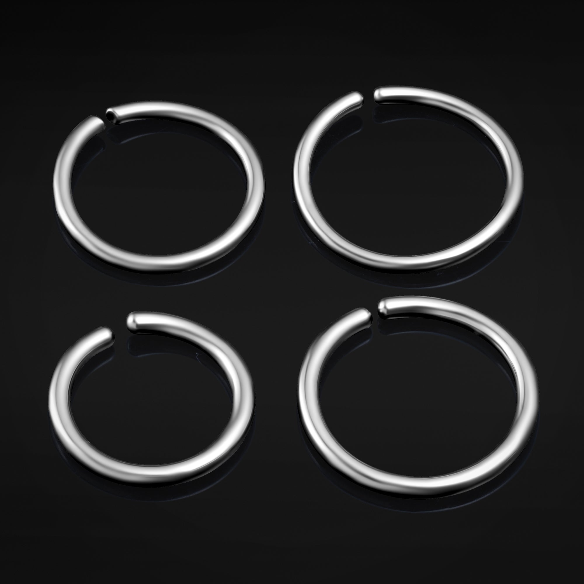 Bague Sans Soudure, Argent, Titane G23