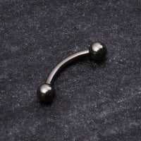 Barre de piercing Snug, argentée, filetée intérieurement, titane ASTM F-136