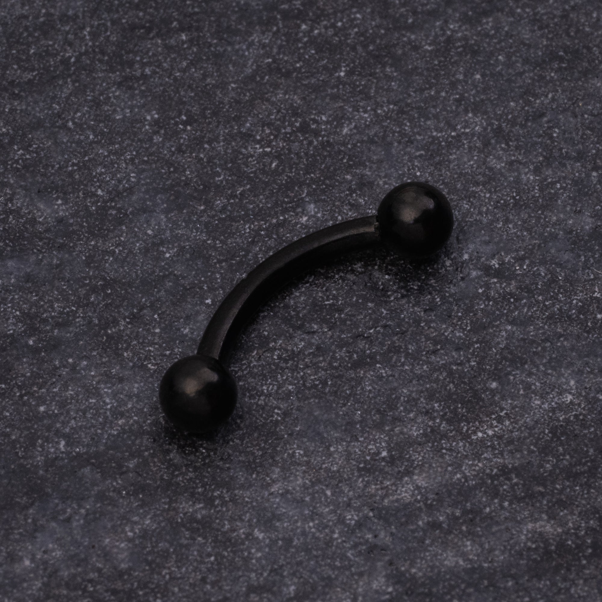 Barre de piercing snug, titane ASTM F-136 noir, filetage interne