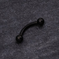 Barre de piercing snug, titane ASTM F-136 noir, filetage interne