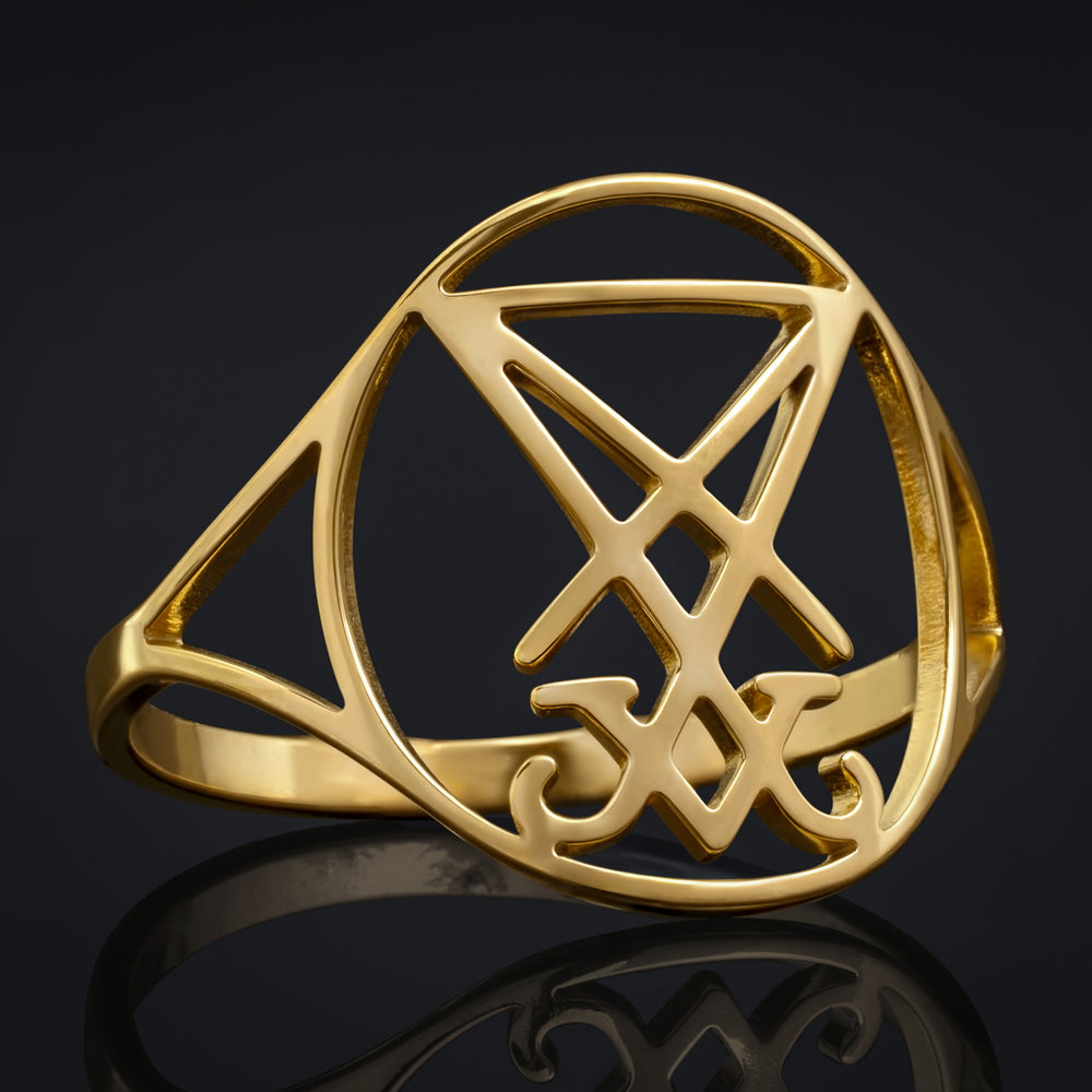 Goldener Siegelring des Luzifer