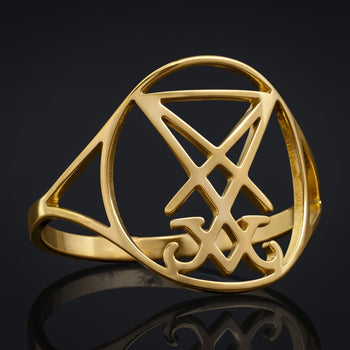 Custom Plugs - Blue & Gold Druzy Ring