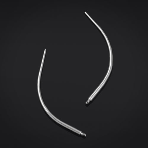 Curved Piercing Insertion Taper ASTM F136 Titanium