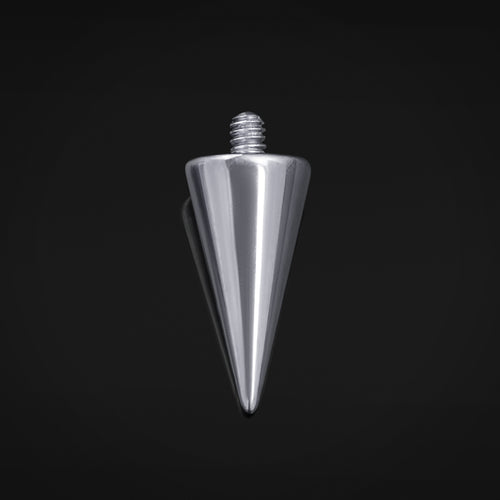 Titanium Internally Threaded Spike / Cone Attachment for Barbell, Labret, Horseshoe Bar and More 0.9mm and 1.2mm Thread