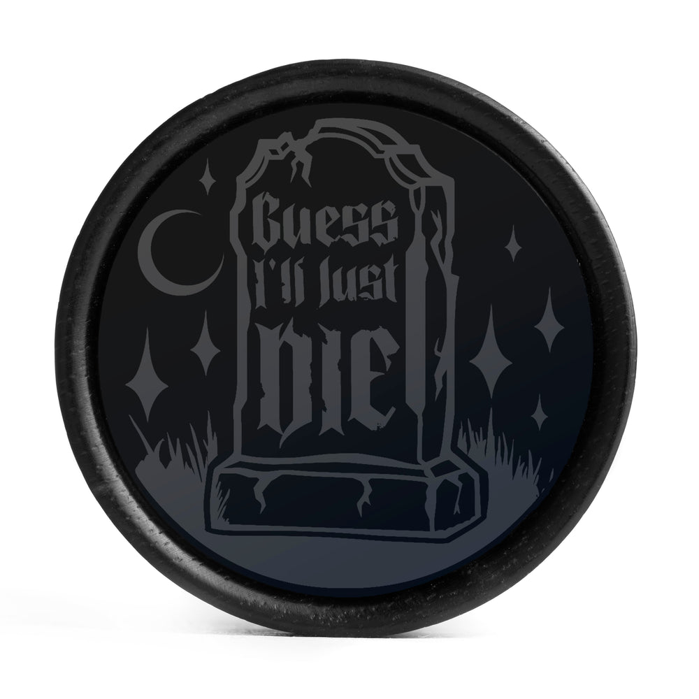 
Guess I'll Just Die Plug / Gauge – Schwarzes Inlay Ebenholz | Konvexe Doppelflare
