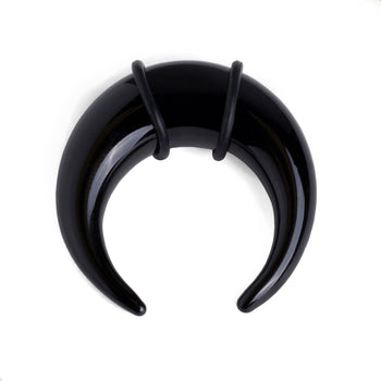 Black Glass Septum Pincher / Septum Plug