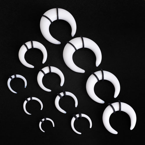 Alternative Hypoallergenic White Glass Septum Stretching Pincher Kit