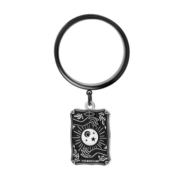 The Blooming Sun Charm Black Steel Double Flared Tunnel Dangle / Plug / Gauge