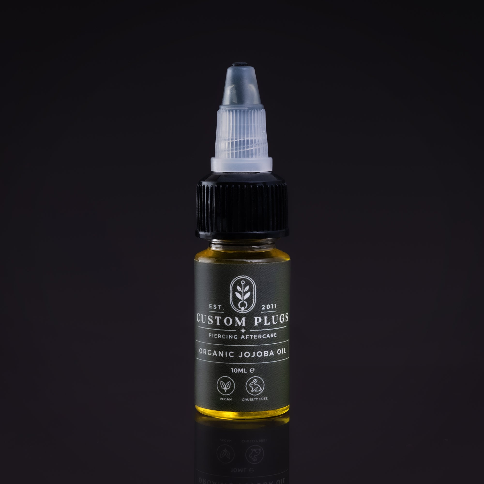 Jojoba Oil Ear Stretching Aftercare 10ml - Natural Oil for New Piercings & Healing