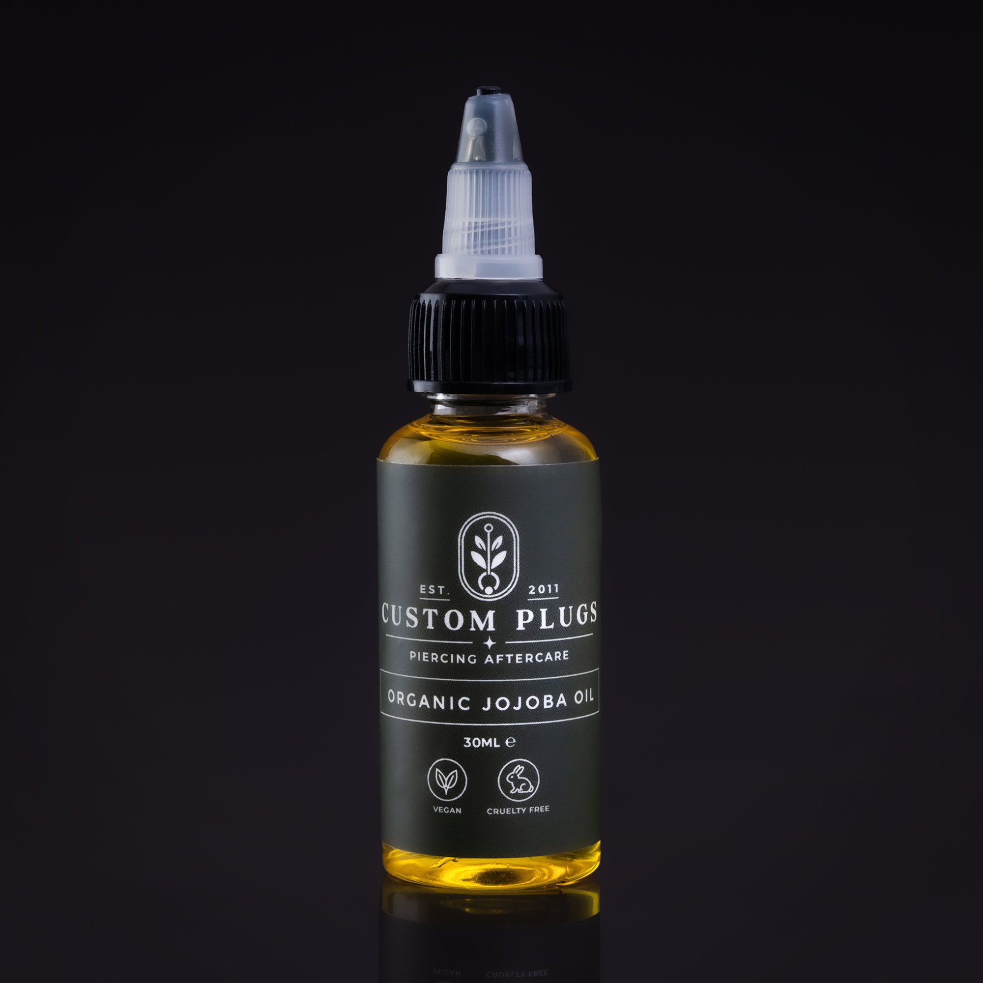 Jojoba Oil Ear Stretching Aftercare 30ml - Natural Oil for New Piercings & Healing