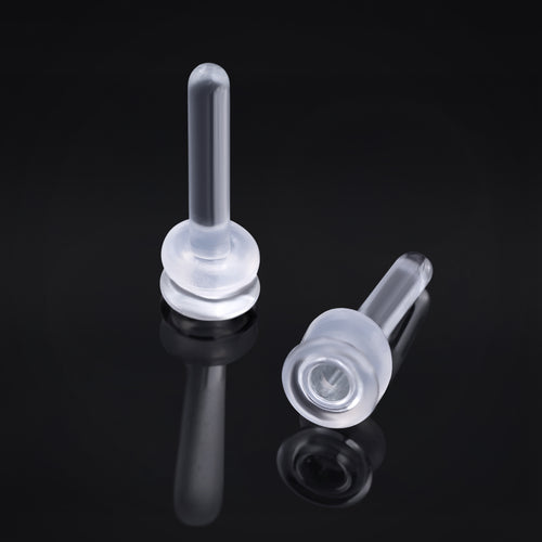 Glass Labret Piercing Retainer, Clear