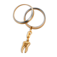 Gold-Stahl Goldener Göttlicher Verfall Charm Doppel-Flare Ohrtunnel / Plug / Gauge