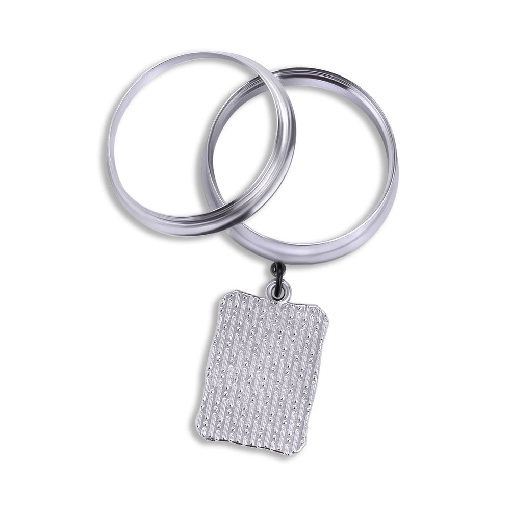 XX - Judgement Silver Charm Steel Double Flared Tunnel Dangle / Plug / Gauge