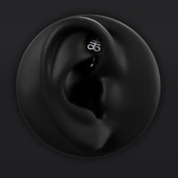 Bijou de piercing rook, argent, Leviathan Cross, threadless, titane