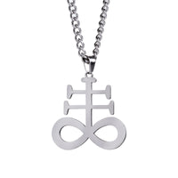 Collier pendentif Leviathan Cross argenté
