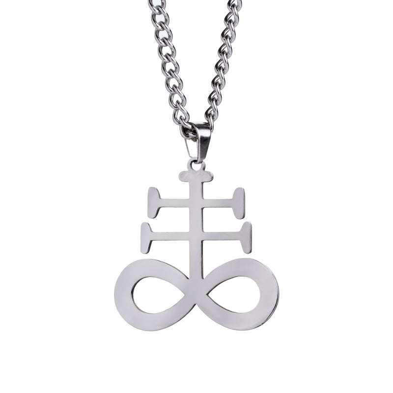 Collier pendentif Leviathan Cross argenté