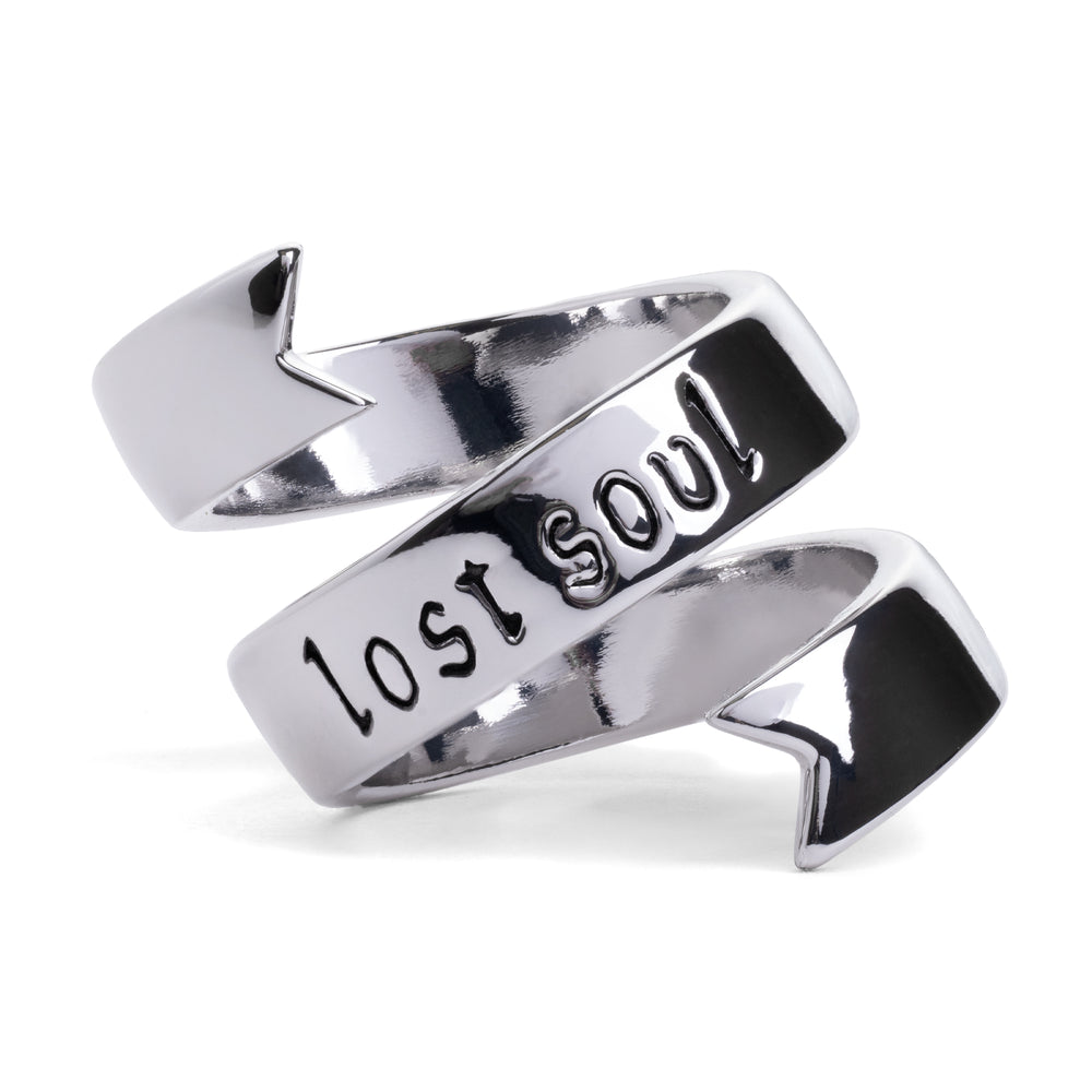 Silver Lost Soul Ring - Stone & Silver Steel Adjustable Ring
