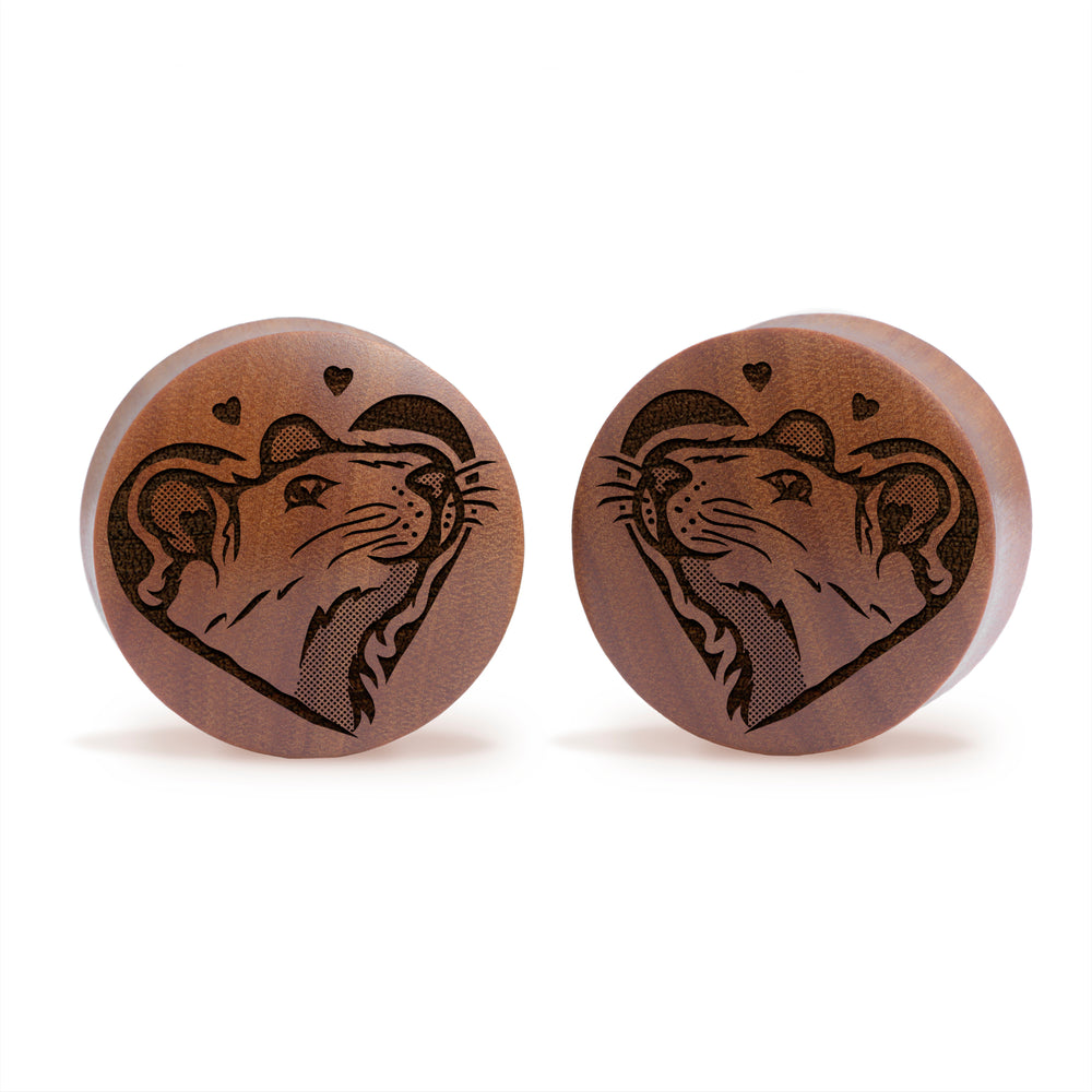 Love Rat Plug / Gauge - Saba-Holz | Konvexe Double Flare