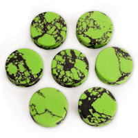 Marble Black & Green Stone Plug / Gauge