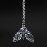 Moth Skeleton Necklace