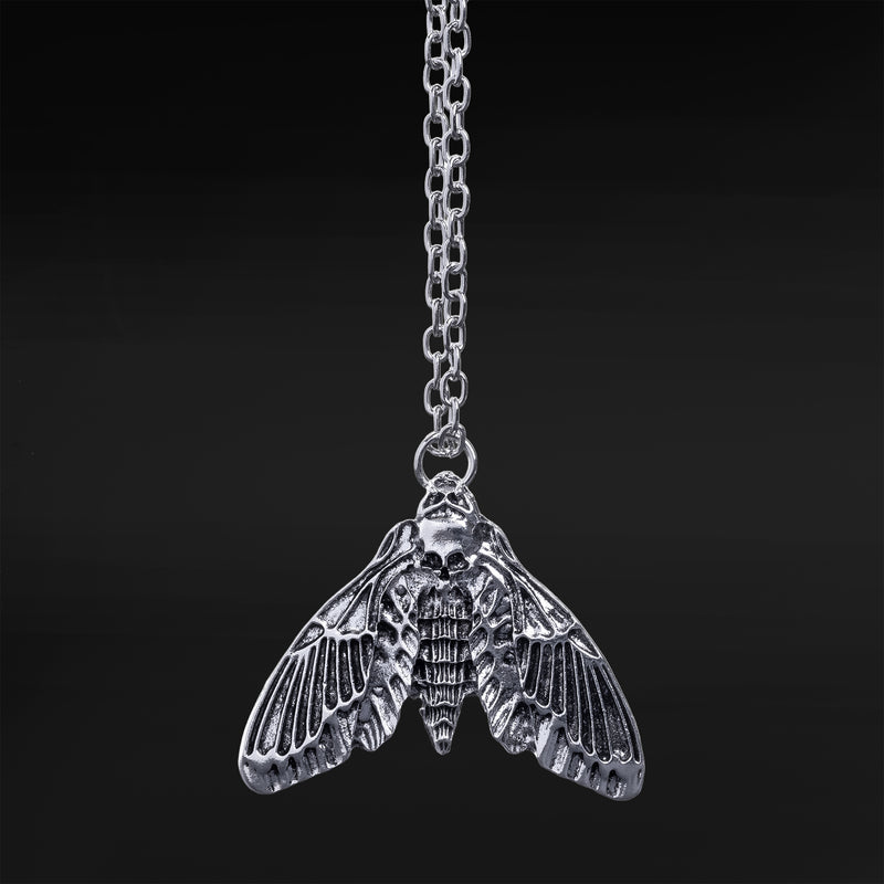 Moth Skeleton Necklace