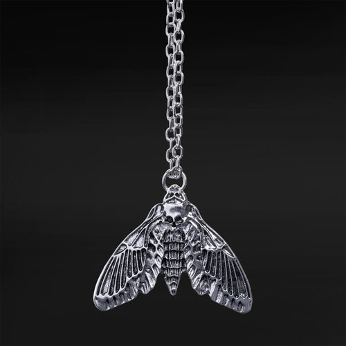 Moth Skeleton Necklace