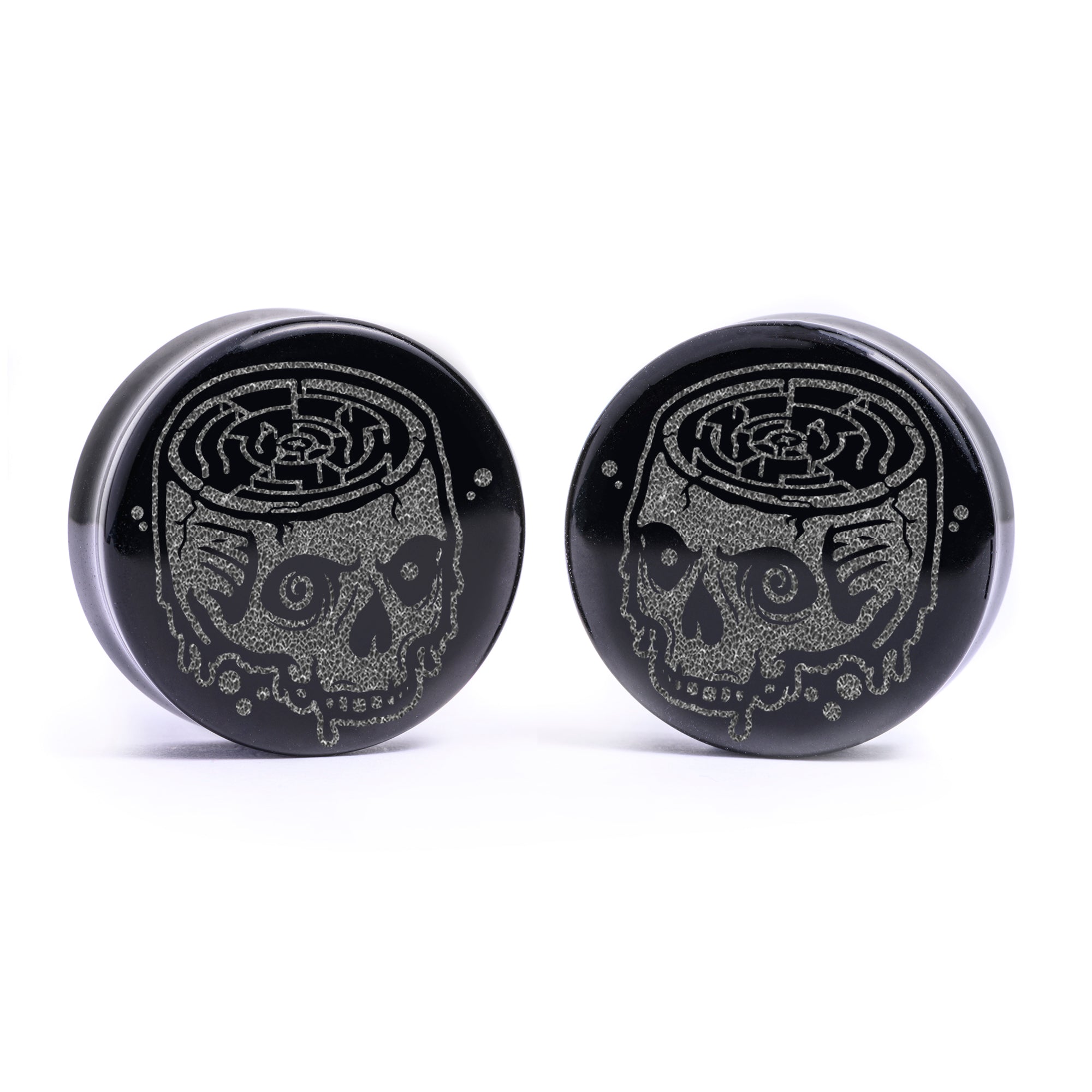 Snowflake Plug / Gauge - Saba Wood | Flat Faced Double Flare