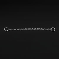 Chaîne de nez, argent, titane, 1 mm