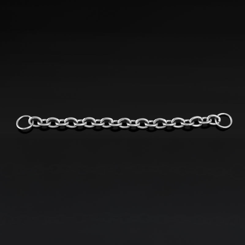 Chaîne de nez, argent, titane, 2mm