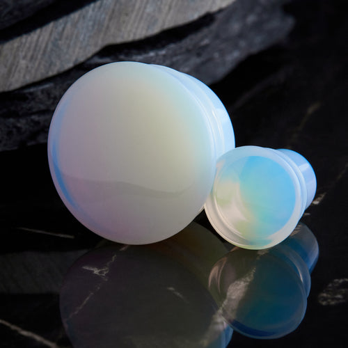 Opalite Single Flare Glass Plug / Gauge