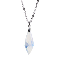 Collier baguette argent & opalite