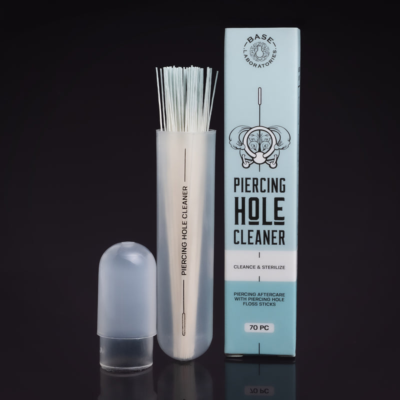 Base Laboratories Floss de Nettoyage pour Piercing - Soins Après-Piercing pour Piercings Infectés et Hygiène Jewellery
