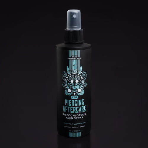 Base Laboratories Hypochlorous Acid Piercing Spray - Antibacterial Aftercare for Infected Piercings