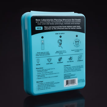 Piercing Aftercare Saline Gel Swabs - Base Laboratories