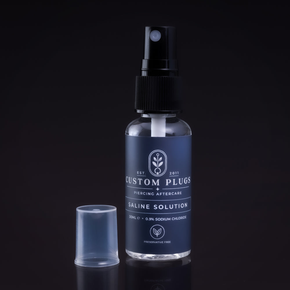 Piercing Aftercare Saline Spray 30ml - Saline Solution for New & Infected Piercings - Saline Spray Solution for All New & Old Piercings