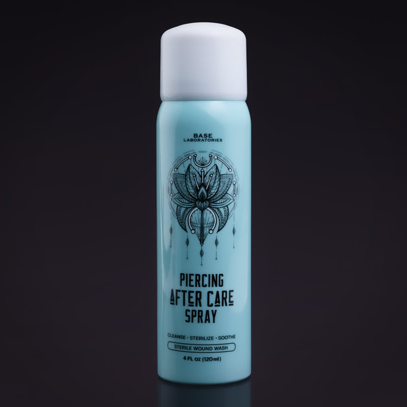 Spray saline après-piercing Base Laboratories - solution saline pour nouveaux piercings et piercings infectés