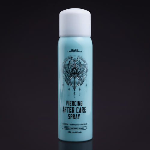 Base Laboratories Piercing Aftercare Saline Spray - Saline Solution for New & Infected Piercings