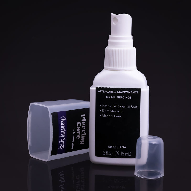 Tattoo Goo Spray nettoyant pour piercings - Spray salin pour piercings et soins post-piercing