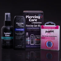 Tattoo Goo Kit de soin pour piercing - kit complet de soins post-piercing pour piercings récents et infectés