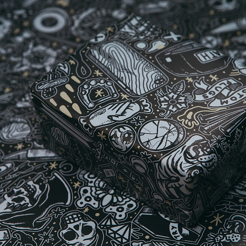 Papier cadeau motif explosion Plug