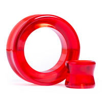Roter Glas-Ohr-Tunnel